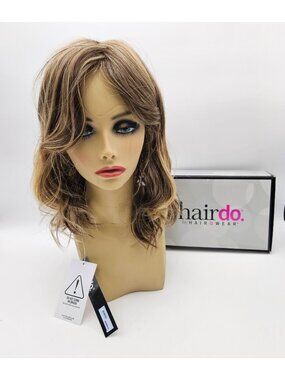 Hairdo Wig Courtside Waves Glazed Mocha Med Brown Gold R11S+ Average NWT